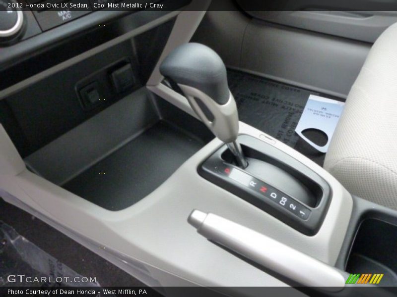 Cool Mist Metallic / Gray 2012 Honda Civic LX Sedan