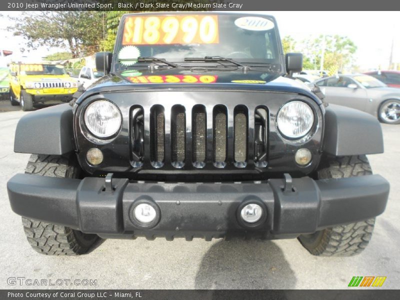 Black / Dark Slate Gray/Medium Slate Gray 2010 Jeep Wrangler Unlimited Sport