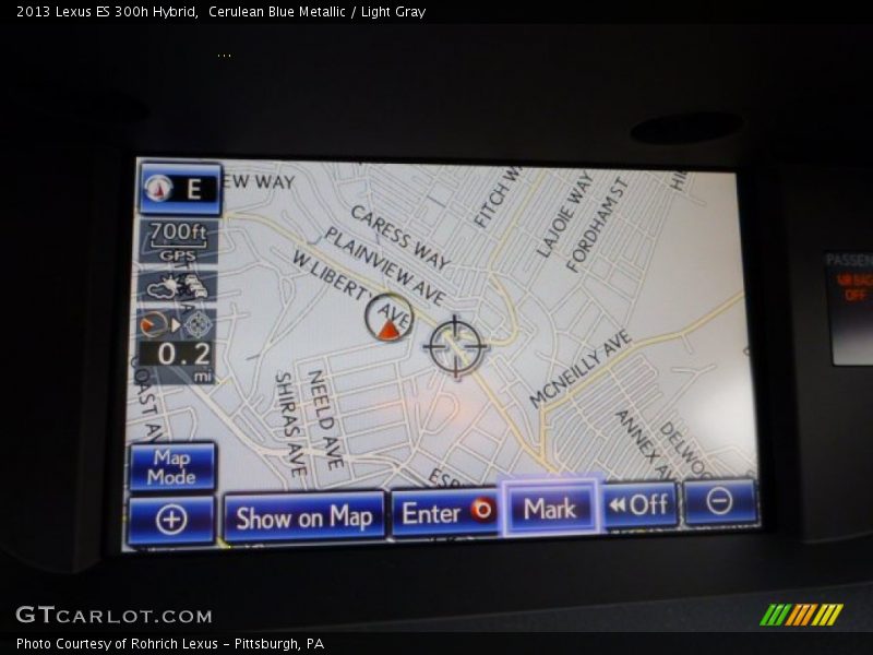 Navigation of 2013 ES 300h Hybrid