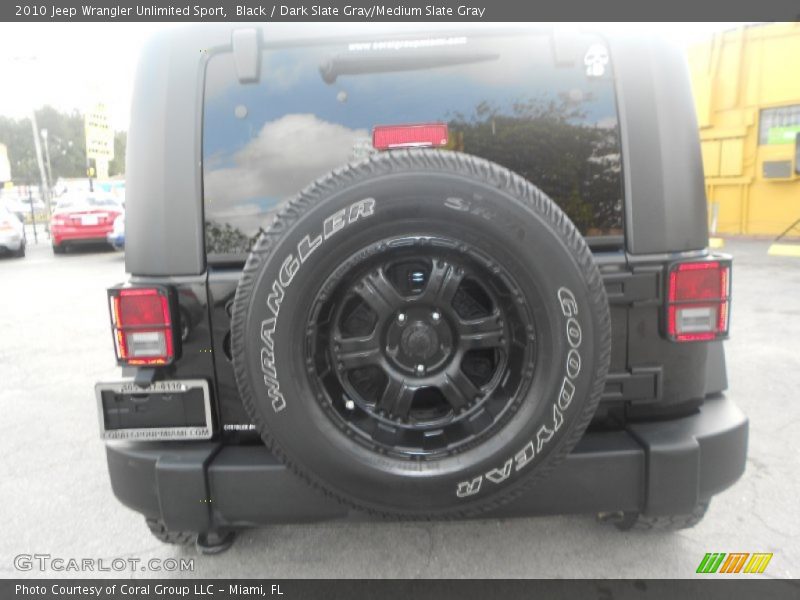 Black / Dark Slate Gray/Medium Slate Gray 2010 Jeep Wrangler Unlimited Sport