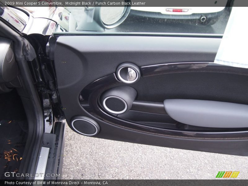 Midnight Black / Punch Carbon Black Leather 2009 Mini Cooper S Convertible
