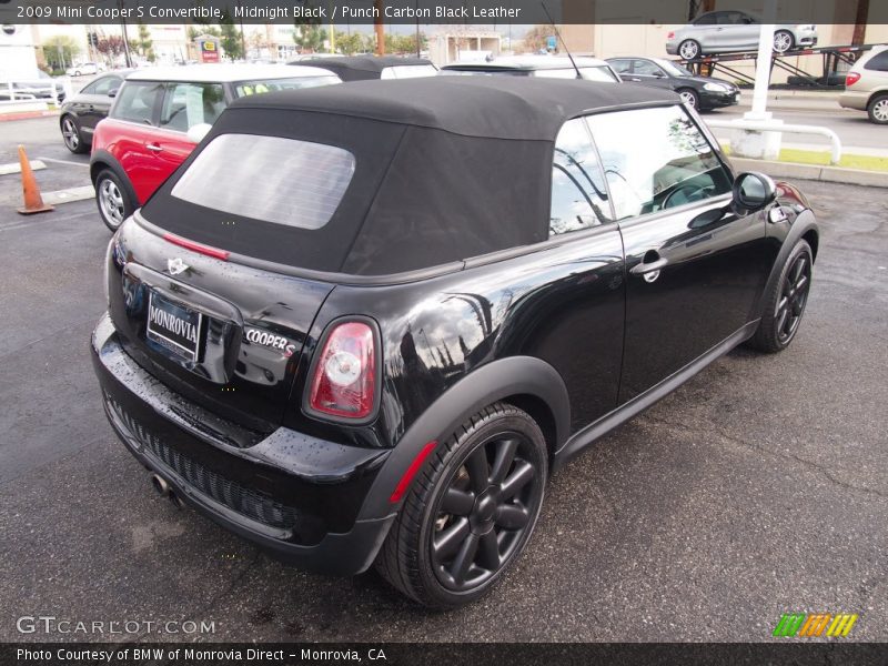 Midnight Black / Punch Carbon Black Leather 2009 Mini Cooper S Convertible