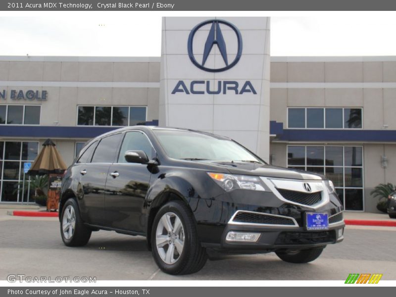 Crystal Black Pearl / Ebony 2011 Acura MDX Technology