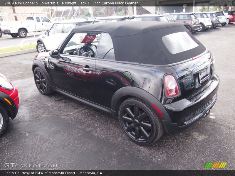Midnight Black / Punch Carbon Black Leather 2009 Mini Cooper S Convertible