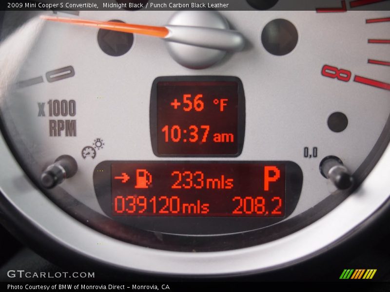Midnight Black / Punch Carbon Black Leather 2009 Mini Cooper S Convertible
