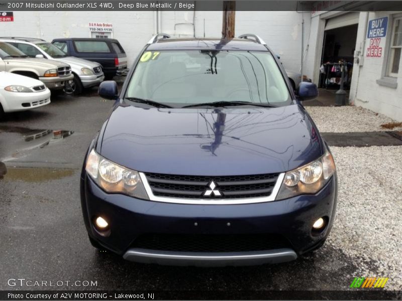 Deep Blue Metallic / Beige 2007 Mitsubishi Outlander XLS 4WD