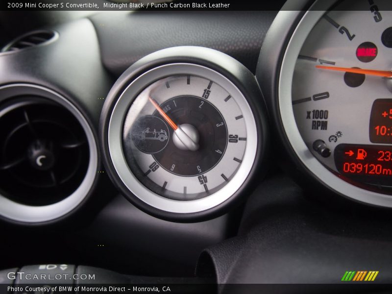 Midnight Black / Punch Carbon Black Leather 2009 Mini Cooper S Convertible