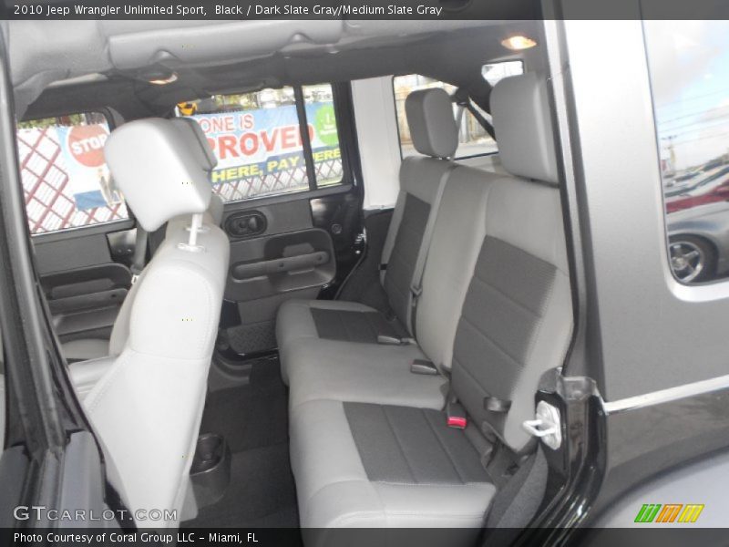 Black / Dark Slate Gray/Medium Slate Gray 2010 Jeep Wrangler Unlimited Sport