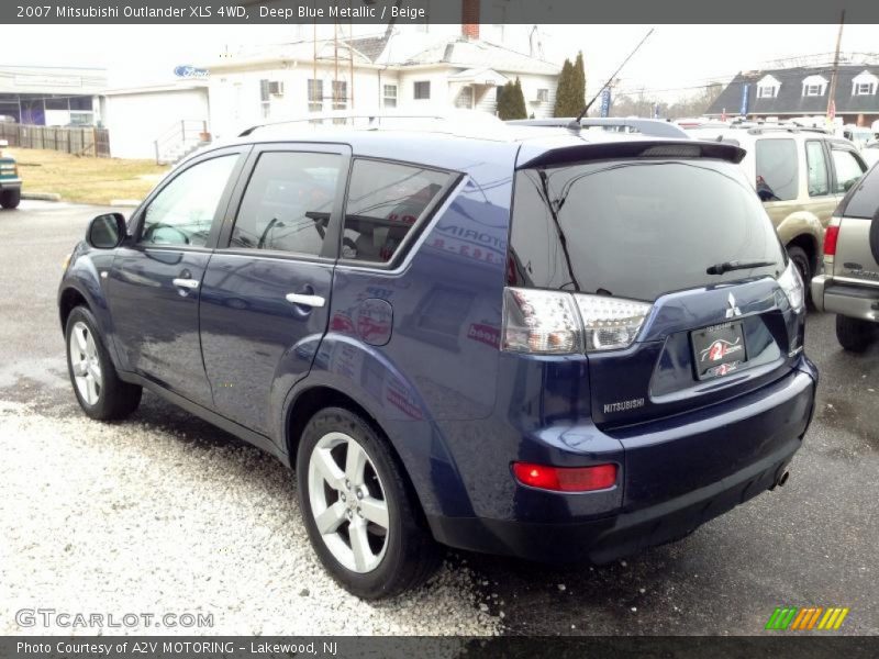 Deep Blue Metallic / Beige 2007 Mitsubishi Outlander XLS 4WD