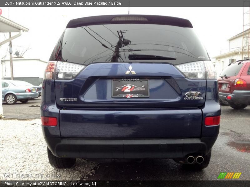 Deep Blue Metallic / Beige 2007 Mitsubishi Outlander XLS 4WD