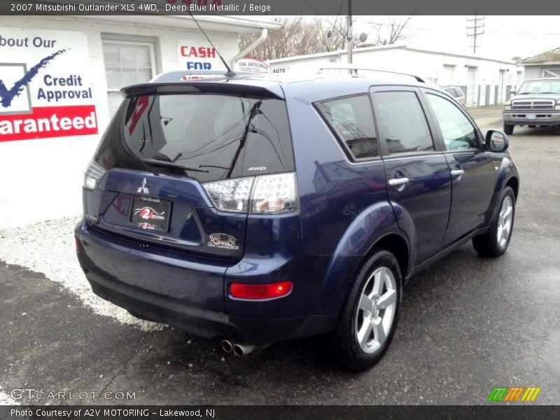 Deep Blue Metallic / Beige 2007 Mitsubishi Outlander XLS 4WD