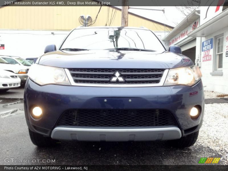 Deep Blue Metallic / Beige 2007 Mitsubishi Outlander XLS 4WD