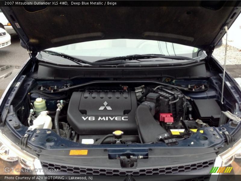 Deep Blue Metallic / Beige 2007 Mitsubishi Outlander XLS 4WD