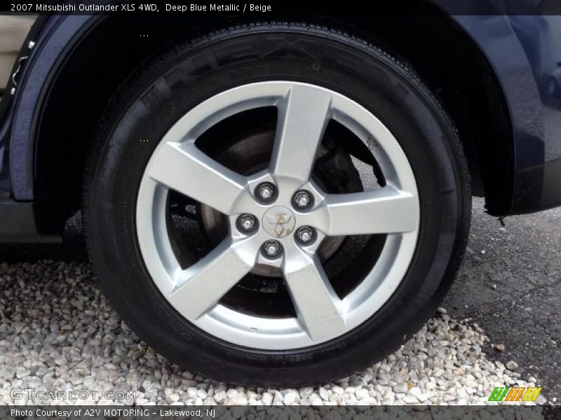 Deep Blue Metallic / Beige 2007 Mitsubishi Outlander XLS 4WD