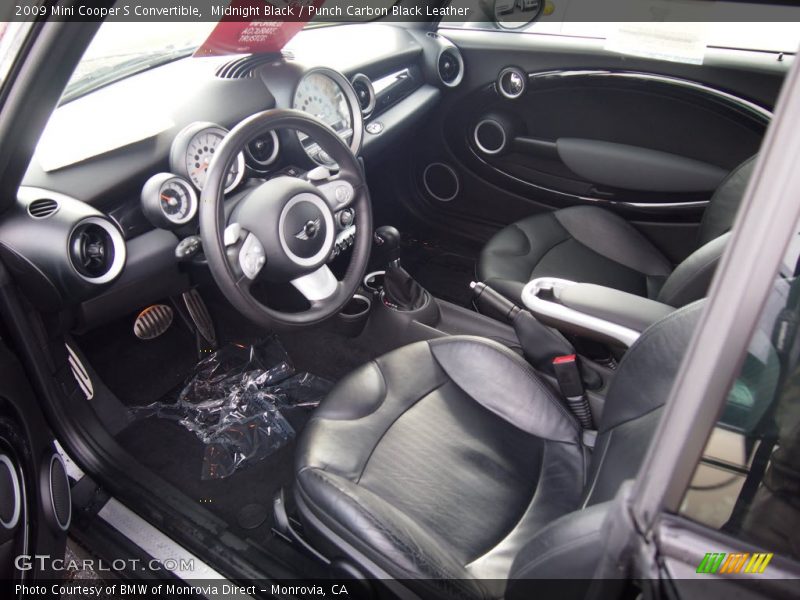 Midnight Black / Punch Carbon Black Leather 2009 Mini Cooper S Convertible