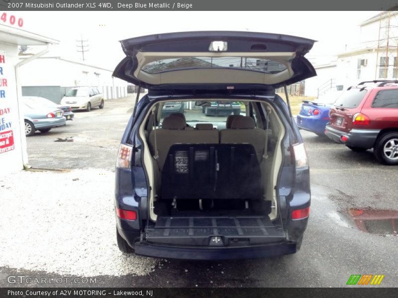 Deep Blue Metallic / Beige 2007 Mitsubishi Outlander XLS 4WD