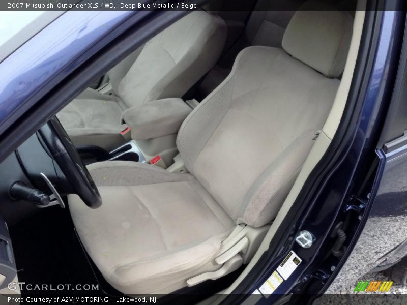 Deep Blue Metallic / Beige 2007 Mitsubishi Outlander XLS 4WD