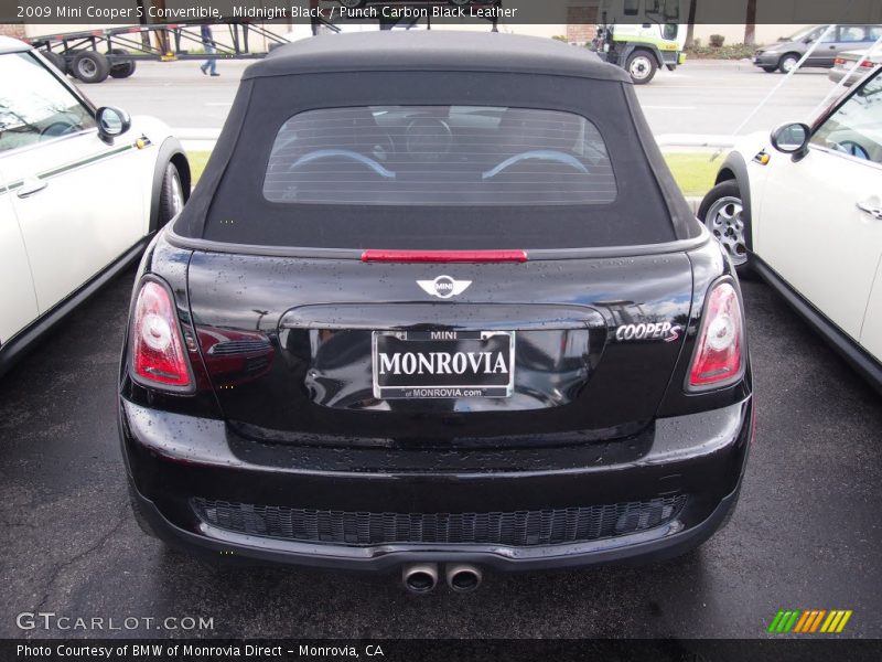 Midnight Black / Punch Carbon Black Leather 2009 Mini Cooper S Convertible