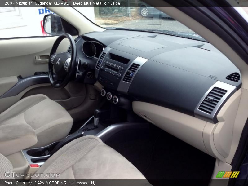 Deep Blue Metallic / Beige 2007 Mitsubishi Outlander XLS 4WD