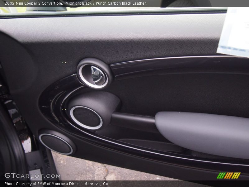 Midnight Black / Punch Carbon Black Leather 2009 Mini Cooper S Convertible