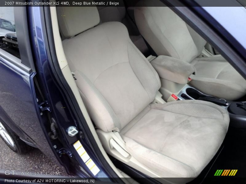 Deep Blue Metallic / Beige 2007 Mitsubishi Outlander XLS 4WD