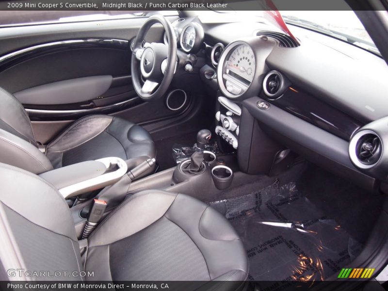 Midnight Black / Punch Carbon Black Leather 2009 Mini Cooper S Convertible
