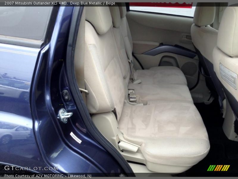 Deep Blue Metallic / Beige 2007 Mitsubishi Outlander XLS 4WD