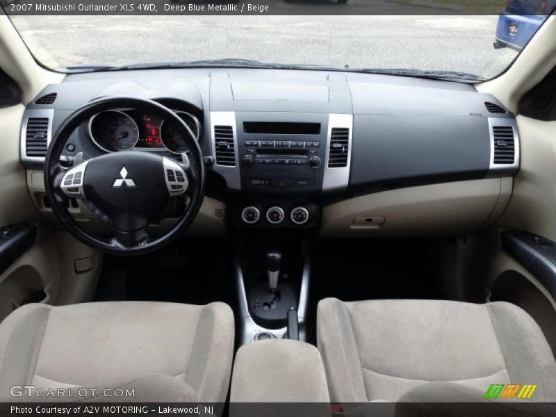 Deep Blue Metallic / Beige 2007 Mitsubishi Outlander XLS 4WD