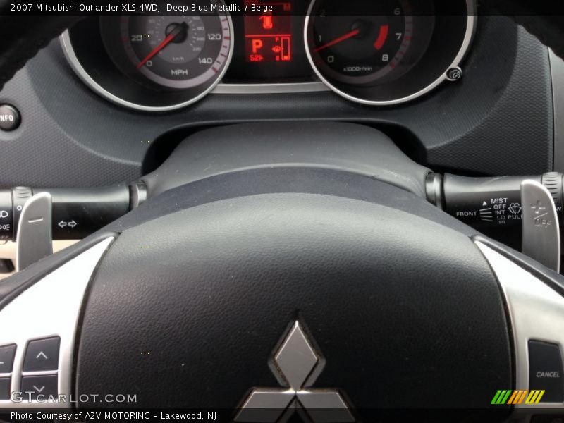 Deep Blue Metallic / Beige 2007 Mitsubishi Outlander XLS 4WD