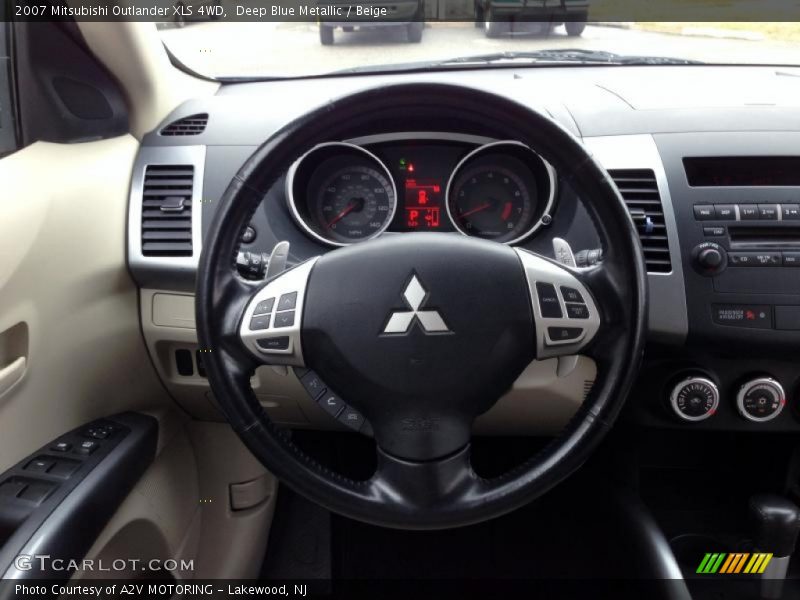 Deep Blue Metallic / Beige 2007 Mitsubishi Outlander XLS 4WD