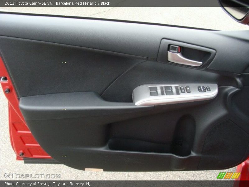 Barcelona Red Metallic / Black 2012 Toyota Camry SE V6