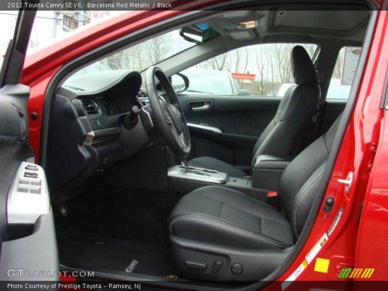 Barcelona Red Metallic / Black 2012 Toyota Camry SE V6