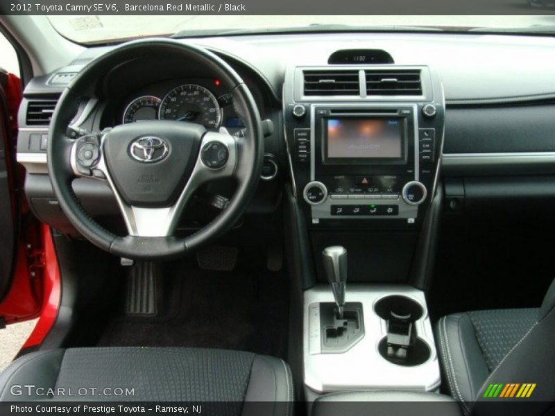 Barcelona Red Metallic / Black 2012 Toyota Camry SE V6