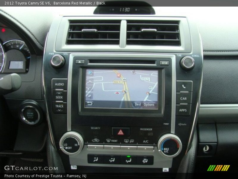 Barcelona Red Metallic / Black 2012 Toyota Camry SE V6