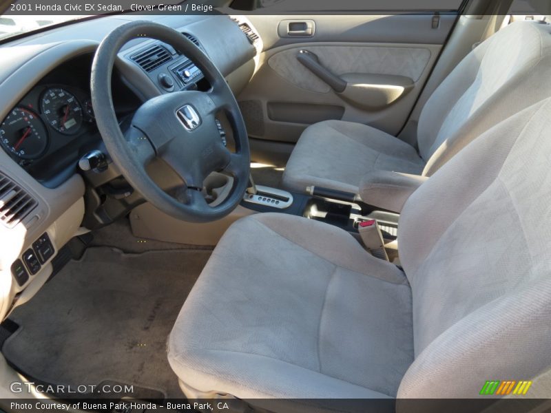  2001 Civic EX Sedan Beige Interior