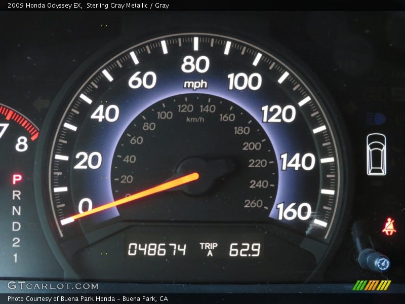 Sterling Gray Metallic / Gray 2009 Honda Odyssey EX