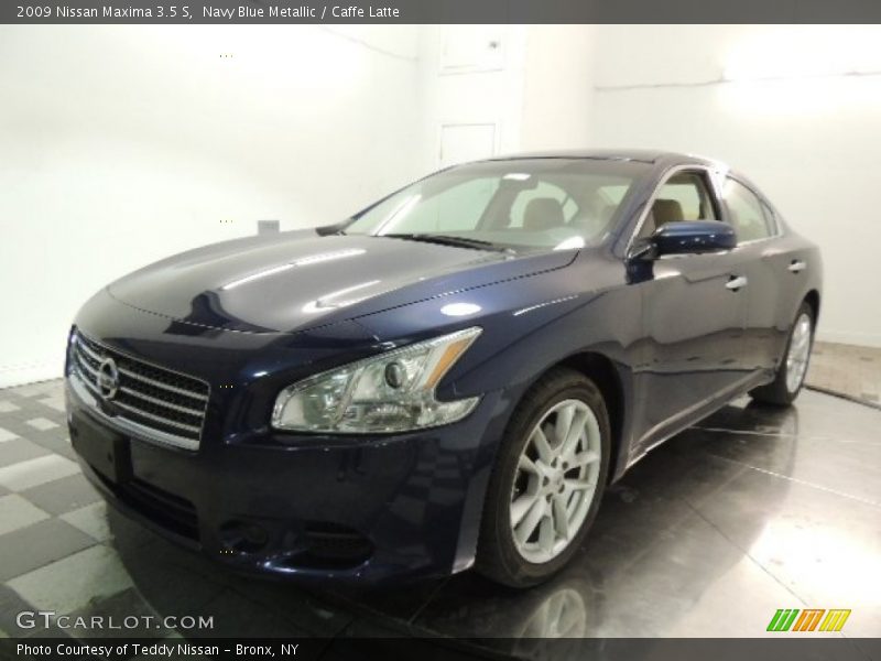 Navy Blue Metallic / Caffe Latte 2009 Nissan Maxima 3.5 S