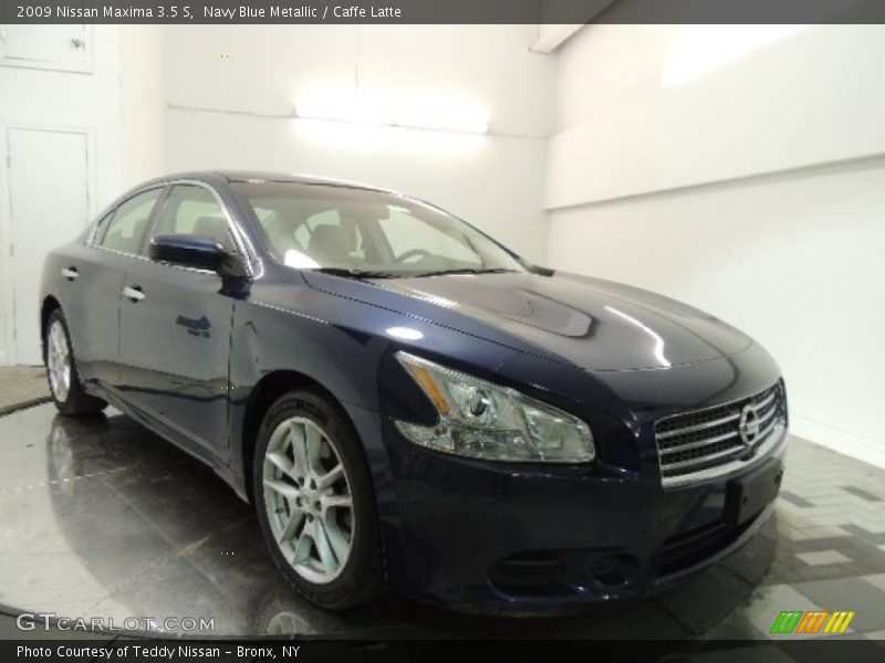 Navy Blue Metallic / Caffe Latte 2009 Nissan Maxima 3.5 S