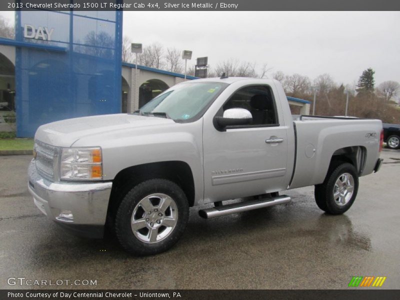 Silver Ice Metallic / Ebony 2013 Chevrolet Silverado 1500 LT Regular Cab 4x4
