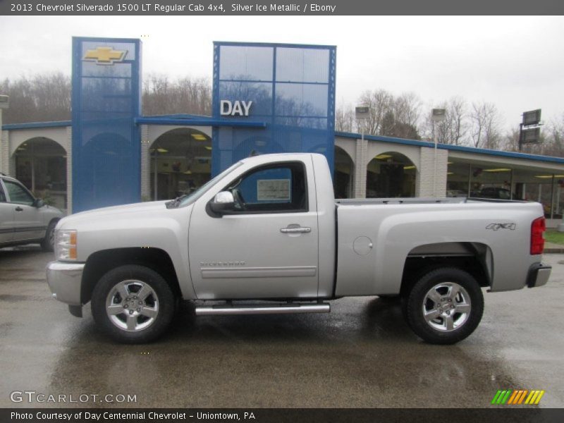 Silver Ice Metallic / Ebony 2013 Chevrolet Silverado 1500 LT Regular Cab 4x4