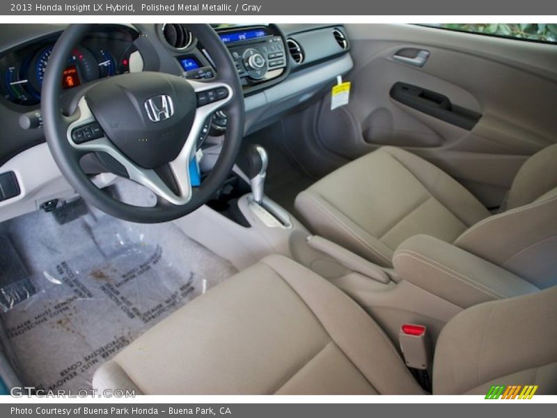 Gray Interior - 2013 Insight LX Hybrid 