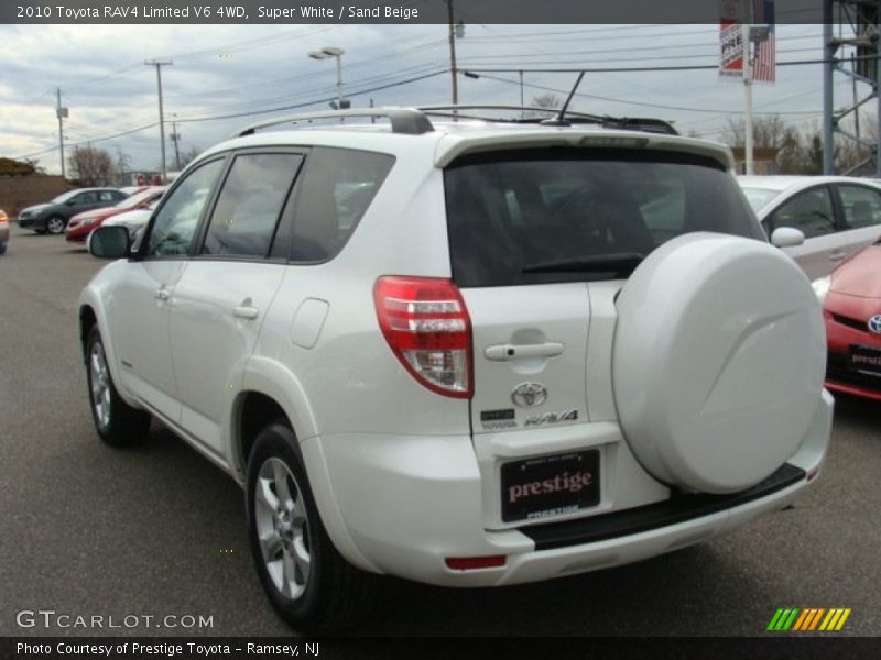 Super White / Sand Beige 2010 Toyota RAV4 Limited V6 4WD
