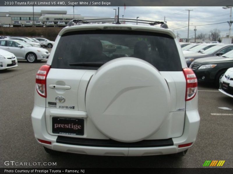 Super White / Sand Beige 2010 Toyota RAV4 Limited V6 4WD