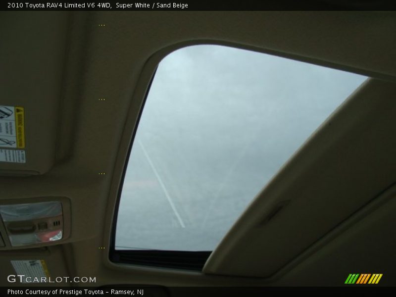 Super White / Sand Beige 2010 Toyota RAV4 Limited V6 4WD