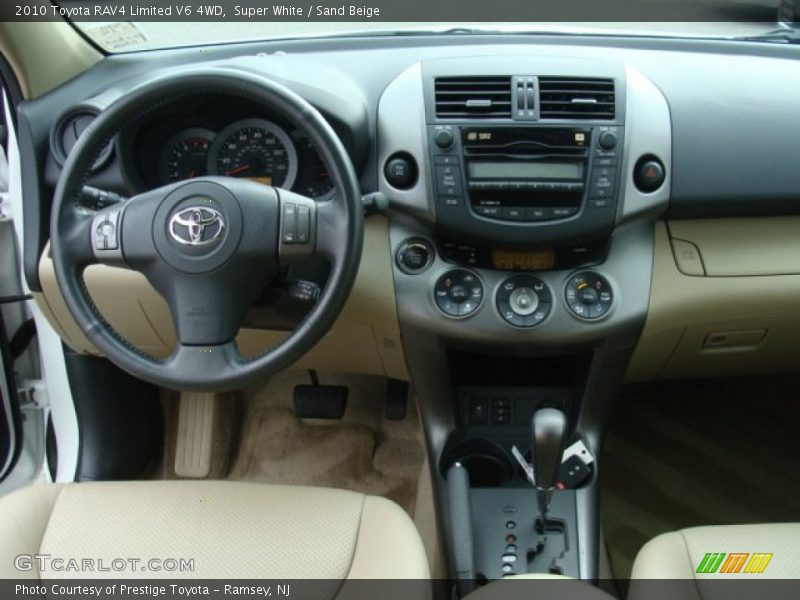 Super White / Sand Beige 2010 Toyota RAV4 Limited V6 4WD