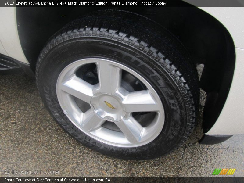 White Diamond Tricoat / Ebony 2013 Chevrolet Avalanche LTZ 4x4 Black Diamond Edition