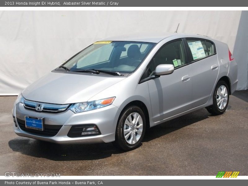 Alabaster Silver Metallic / Gray 2013 Honda Insight EX Hybrid