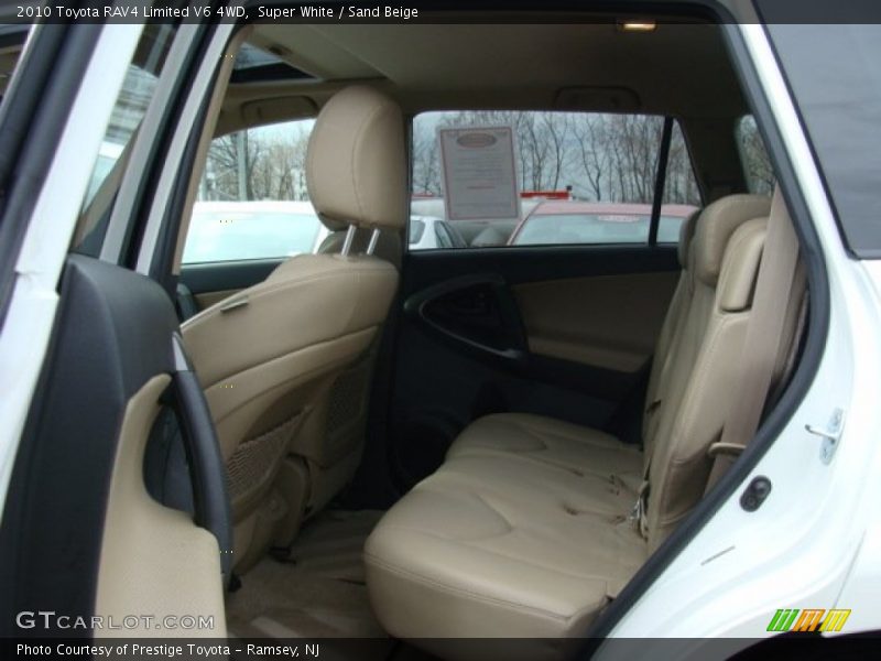 Super White / Sand Beige 2010 Toyota RAV4 Limited V6 4WD