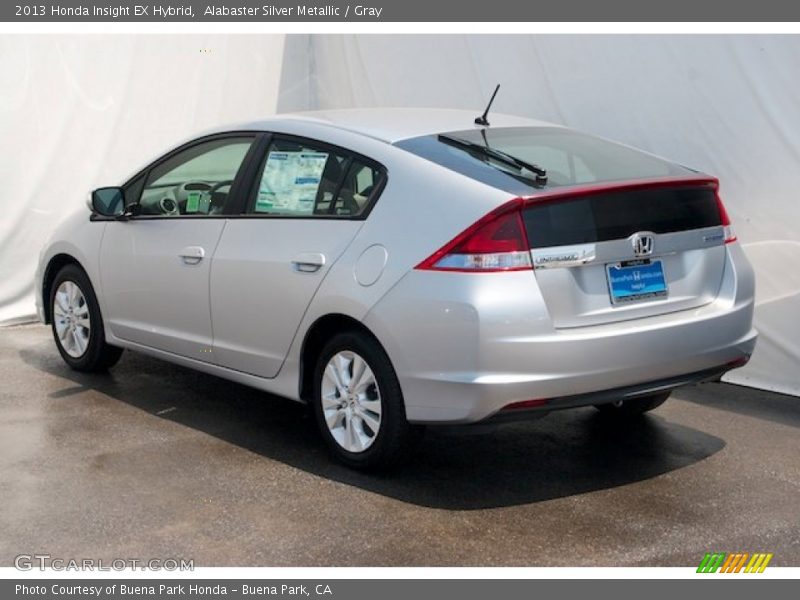 Alabaster Silver Metallic / Gray 2013 Honda Insight EX Hybrid