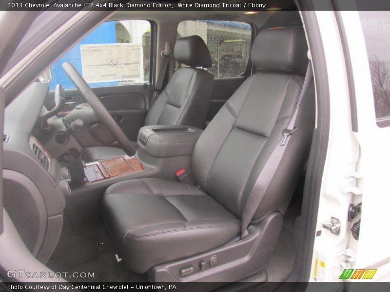 White Diamond Tricoat / Ebony 2013 Chevrolet Avalanche LTZ 4x4 Black Diamond Edition